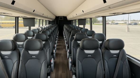 Interior of Charter Bus Company Burnsville's 15 Passenger Minibus in Burnsville