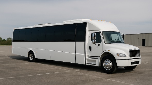 Exterior of Charter Bus Company Burnsville's 18 Passenger Minibus in Burnsville