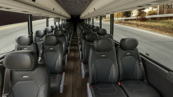Interior of Charter Bus Company Burnsville's 18 Passenger Minibus in Burnsville
