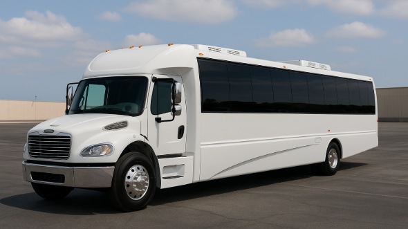 Exterior of Charter Bus Company Burnsville's 25 Passenger Mini bus in Burnsville