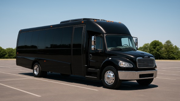 Exterior of Charter Bus Company Burnsville's 30 Passenger Minibus in Burnsville