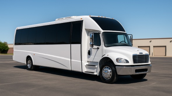 Exterior of Charter Bus Company Edina's 35 Passenger Minibus in Edina