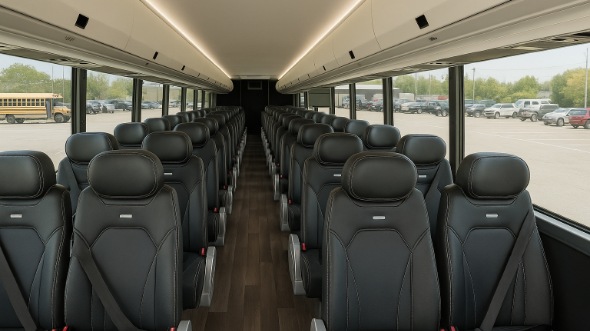 Interior of Charter Bus Company Burnsville's 35 Passenger Minibus in Burnsville