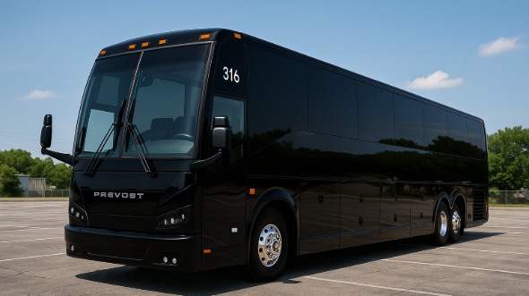 Exterior of Charter Bus Company Burnsville's 50 Passenger Charter Bus in Burnsville