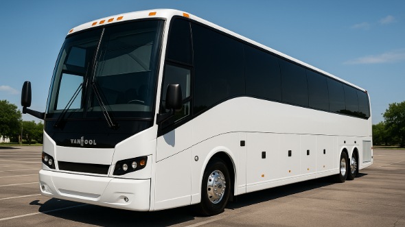 Exterior of Charter Bus Company Burnsville's 54 Passenger Charter Bus in Burnsville