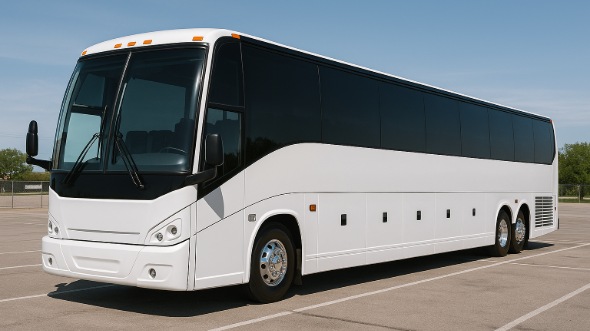 Exterior of Charter Bus Company Burnsville's 55 Passenger Charter Bus in Burnsville