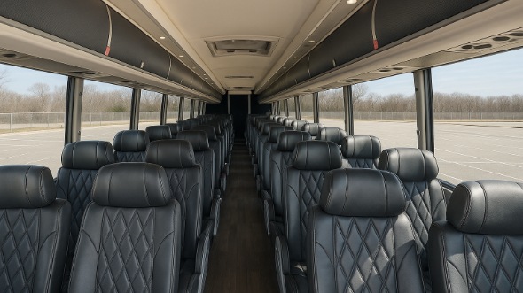 burnsville 50 passenger charter bus inside