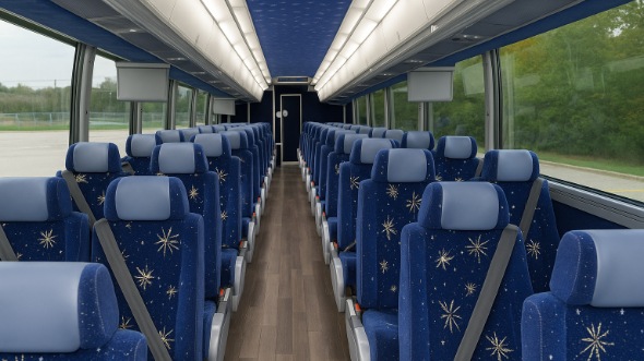 burnsville 54 passenger charter bus inside