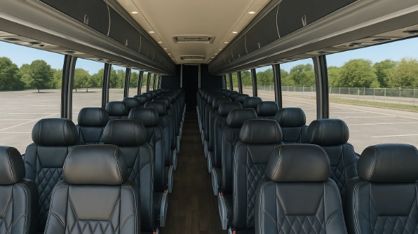 burnsville 55 passenger charter bus inside