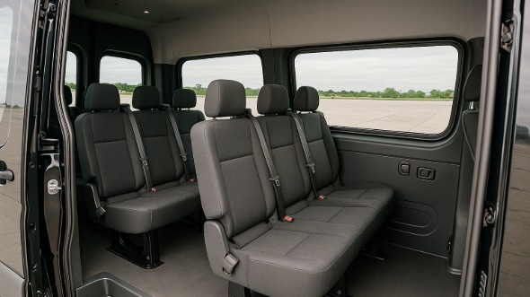 burnsville sprinter van with driver inside